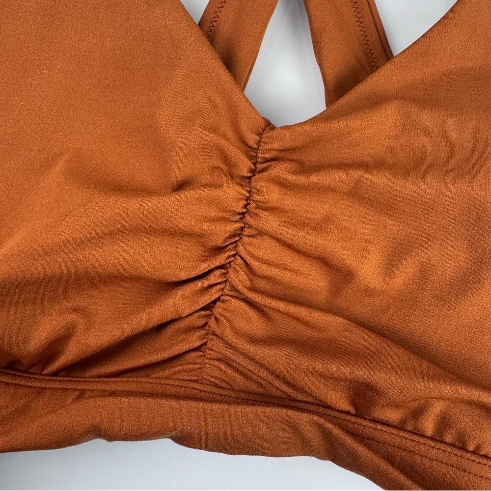 Offline Aerie Bra Bralette Real Me Stretch Medium Support Copper Orange Rust - Picture 3 of 10